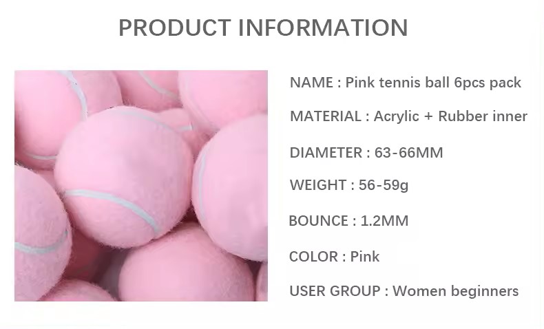 Factory wholesale pink padel tennis balls