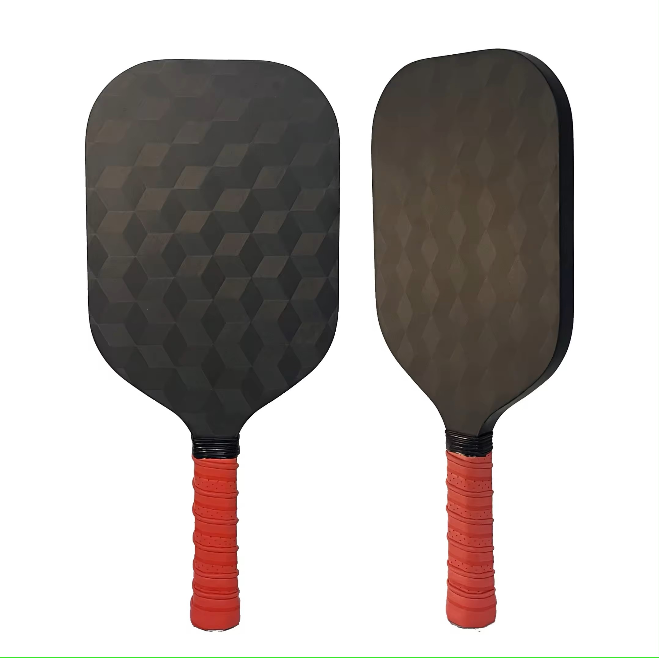 New 3D 18K Raw Carbon Fiber Thermoformed  edgeless pickleball paddles