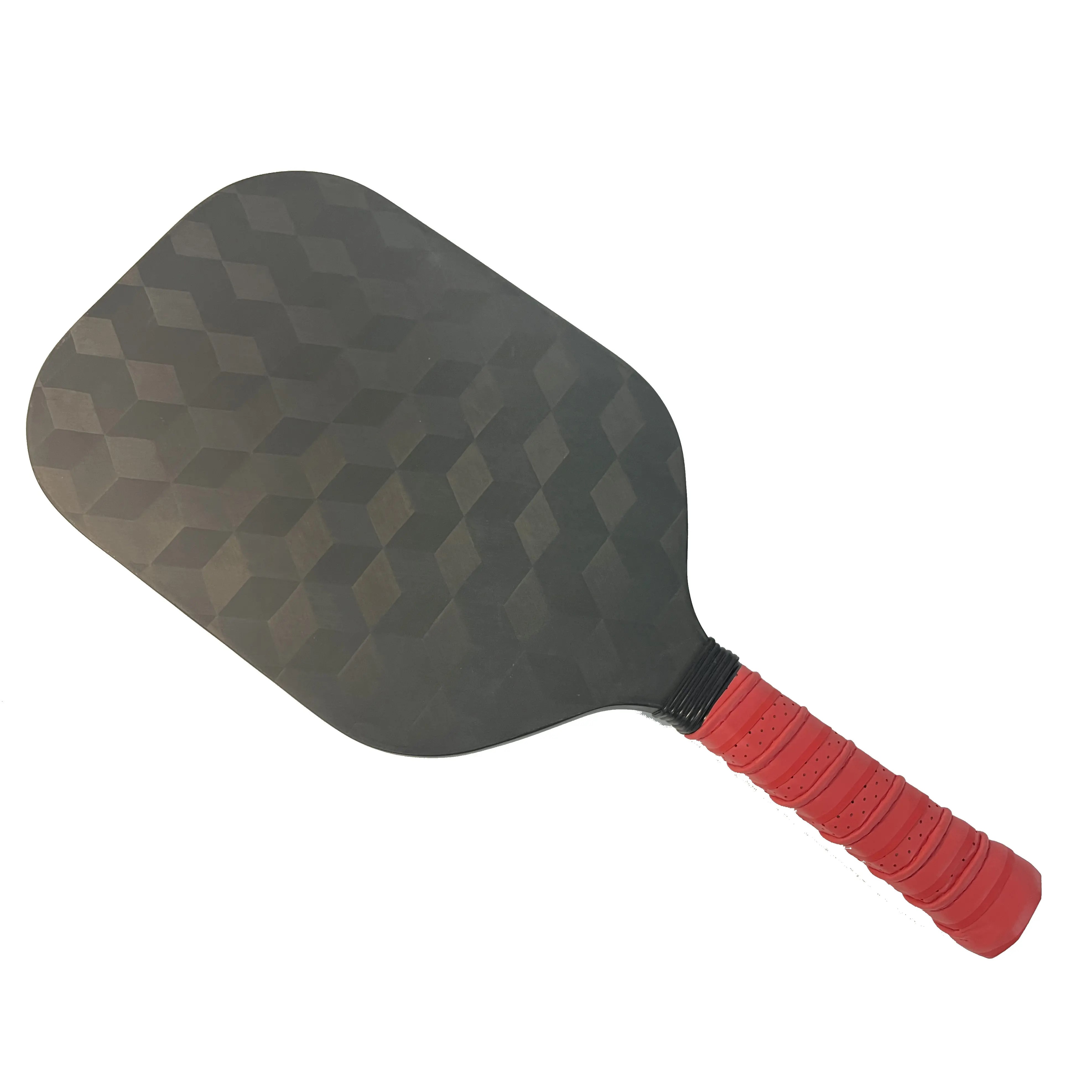 New 3D 18K Raw Carbon Fiber Thermoformed  edgeless pickleball paddles