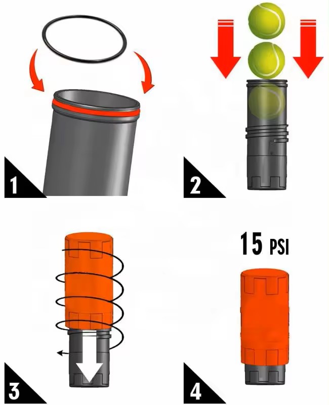 OEM custom padel accessories tennis ball pressurizer