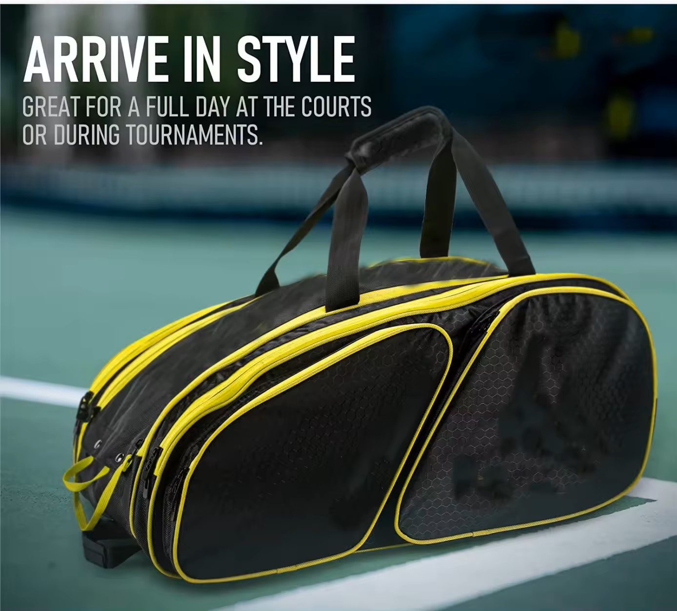  Duffle Bag with 7 Rackets Capacity Squash Sports  backpack Pickleball Bag